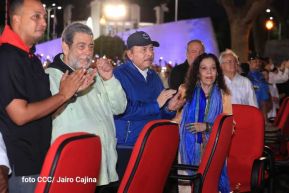 Presidente Daniel Ortega y Compañera Rosario presiden acto del 43/19 de la Revolución Sandinista