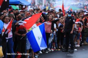 Presidente Daniel Ortega y Compañera Rosario presiden acto del 43/19 de la Revolución Sandinista