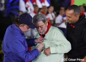 Presidente Daniel Ortega y Compañera Rosario presiden acto del 43/19 de la Revolución Sandinista