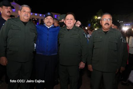 Presidente Daniel Ortega y Compañera Rosario presiden acto del 43/19 de la Revolución Sandinista