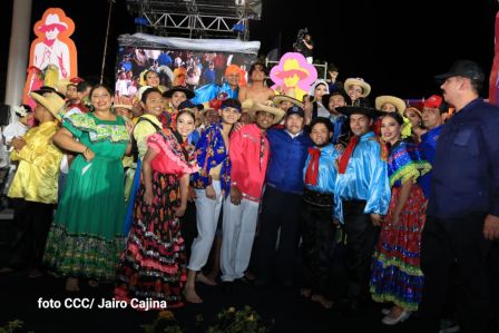 Presidente Daniel Ortega y Compañera Rosario presiden acto del 43/19 de la Revolución Sandinista