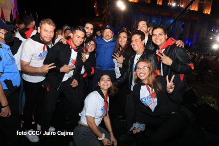 Presidente Daniel Ortega y Compañera Rosario presiden acto del 43/19 de la Revolución Sandinista