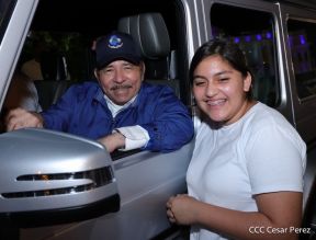 Presidente Daniel Ortega y Compañera Rosario presiden acto del 43/19 de la Revolución Sandinista