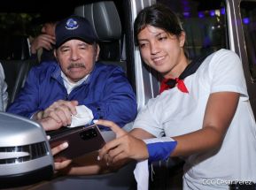 Presidente Daniel Ortega y Compañera Rosario presiden acto del 43/19 de la Revolución Sandinista