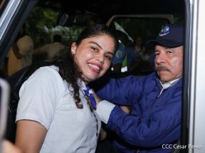 Presidente Daniel Ortega y Compañera Rosario presiden acto del 43/19 de la Revolución Sandinista