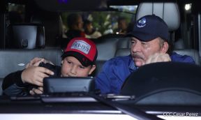 Presidente Daniel Ortega y Compañera Rosario presiden acto del 43/19 de la Revolución Sandinista