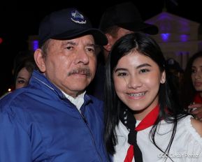 Presidente Daniel Ortega y Compañera Rosario presiden acto del 43/19 de la Revolución Sandinista