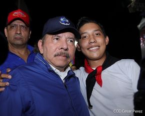 Presidente Daniel Ortega y Compañera Rosario presiden acto del 43/19 de la Revolución Sandinista