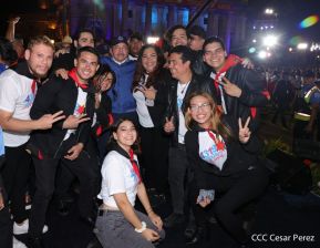 Presidente Daniel Ortega y Compañera Rosario presiden acto del 43/19 de la Revolución Sandinista