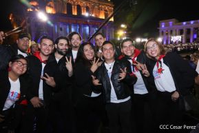 Presidente Daniel Ortega y Compañera Rosario presiden acto del 43/19 de la Revolución Sandinista