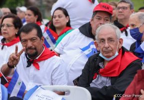 Presidente Daniel Ortega y Compañera Rosario presiden acto del 43/19 de la Revolución Sandinista