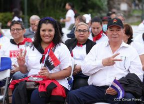 Presidente Daniel Ortega y Compañera Rosario presiden acto del 43/19 de la Revolución Sandinista