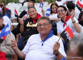 Presidente Daniel Ortega y Compañera Rosario presiden acto del 43/19 de la Revolución Sandinista