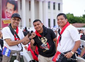 Presidente Daniel Ortega y Compañera Rosario presiden acto del 43/19 de la Revolución Sandinista