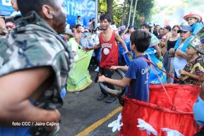 Entre fe y tradición Santo Domingo recorre las calles de Managua