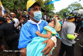 Entre fe y tradición Santo Domingo recorre las calles de Managua