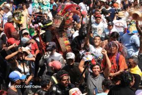 Entre fe y tradición Santo Domingo recorre las calles de Managua