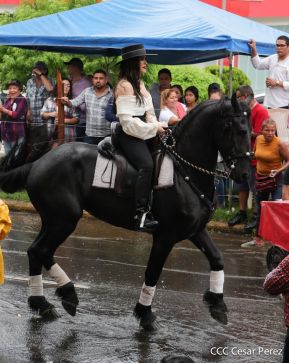 Espectacular desfile hípico por las calles de Managua