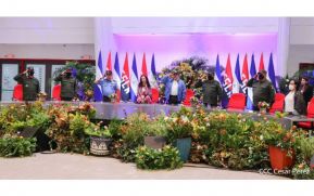 Acto del 43 aniversario de la fundación de la Fuerza Aérea del Ejército de Nicaragua