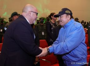 Acto del 43 aniversario de la fundación de la Fuerza Aérea del Ejército de Nicaragua