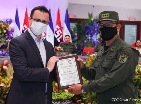 Acto del 43 aniversario de la fundación de la Fuerza Aérea del Ejército de Nicaragua