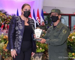 Acto del 43 aniversario de la fundación de la Fuerza Aérea del Ejército de Nicaragua