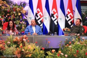 Acto del 43 aniversario de la fundación de la Fuerza Aérea del Ejército de Nicaragua