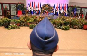 Acto del 43 aniversario de la fundación de la Fuerza Aérea del Ejército de Nicaragua