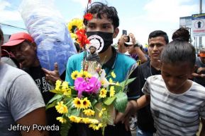 Peregrinaje de Santo Domingo de Guzmán rumbo a Las Sierritas