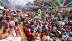 Peregrinaje de Santo Domingo de Guzmán rumbo a Las Sierritas
