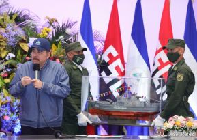 Acto del 42 aniversario de la fundación de la Fuerza Naval del Ejército de Nicaragua