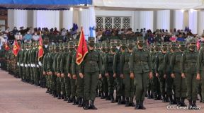 Acto del 43 aniversario de la constitución del Ejército de Nicaragua