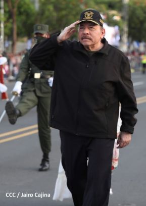 Desfile Militar “Pueblo Ejército” en saludo al 43 aniversario de fundación del Ejército de Nicaragua