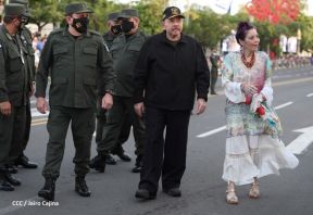 Desfile Militar “Pueblo Ejército” en saludo al 43 aniversario de fundación del Ejército de Nicaragua