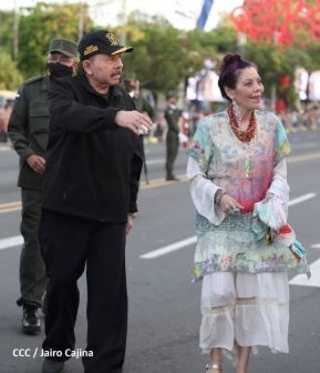 Desfile Militar “Pueblo Ejército” en saludo al 43 aniversario de fundación del Ejército de Nicaragua