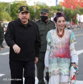 Desfile Militar “Pueblo Ejército” en saludo al 43 aniversario de fundación del Ejército de Nicaragua