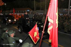 Desfile Militar “Pueblo Ejército” en saludo al 43 aniversario de fundación del Ejército de Nicaragua