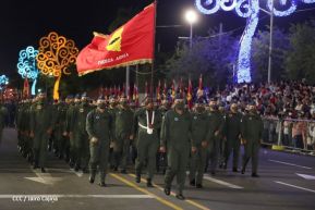 Desfile Militar “Pueblo Ejército” en saludo al 43 aniversario de fundación del Ejército de Nicaragua