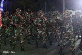 Desfile Militar “Pueblo Ejército” en saludo al 43 aniversario de fundación del Ejército de Nicaragua