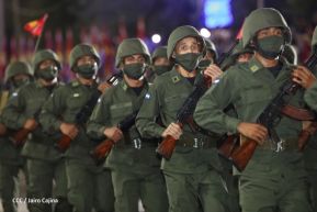 Desfile Militar “Pueblo Ejército” en saludo al 43 aniversario de fundación del Ejército de Nicaragua