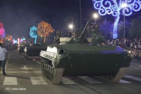 Desfile Militar “Pueblo Ejército” en saludo al 43 aniversario de fundación del Ejército de Nicaragua