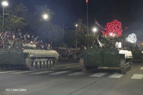 Desfile Militar “Pueblo Ejército” en saludo al 43 aniversario de fundación del Ejército de Nicaragua