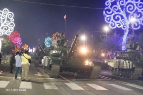 Desfile Militar “Pueblo Ejército” en saludo al 43 aniversario de fundación del Ejército de Nicaragua