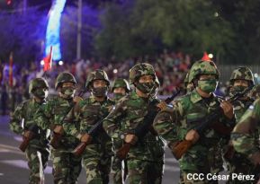 Desfile Militar “Pueblo Ejército” en saludo al 43 aniversario de fundación del Ejército de Nicaragua