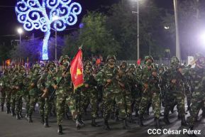 Desfile Militar “Pueblo Ejército” en saludo al 43 aniversario de fundación del Ejército de Nicaragua