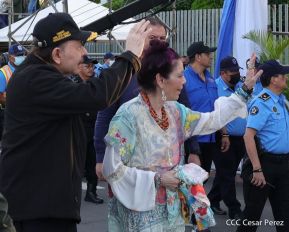 Desfile Militar “Pueblo Ejército” en saludo al 43 aniversario de fundación del Ejército de Nicaragua