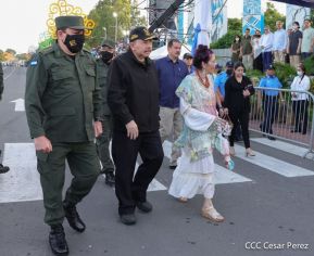 Desfile Militar “Pueblo Ejército” en saludo al 43 aniversario de fundación del Ejército de Nicaragua