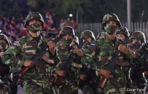 Desfile Militar “Pueblo Ejército” en saludo al 43 aniversario de fundación del Ejército de Nicaragua
