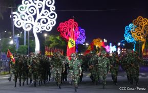 Desfile Militar “Pueblo Ejército” en saludo al 43 aniversario de fundación del Ejército de Nicaragua