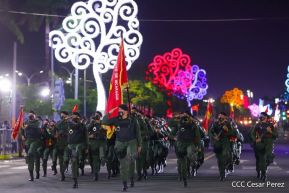 Desfile Militar “Pueblo Ejército” en saludo al 43 aniversario de fundación del Ejército de Nicaragua